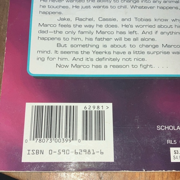 Vintage Animorphs children’s series- book #5 The Predator - Picture 2 of 7